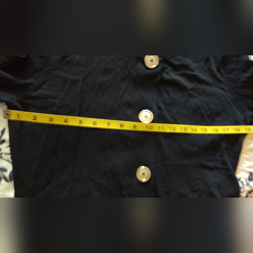Anne Klein deep navy blue top L - Picture 5 of 9